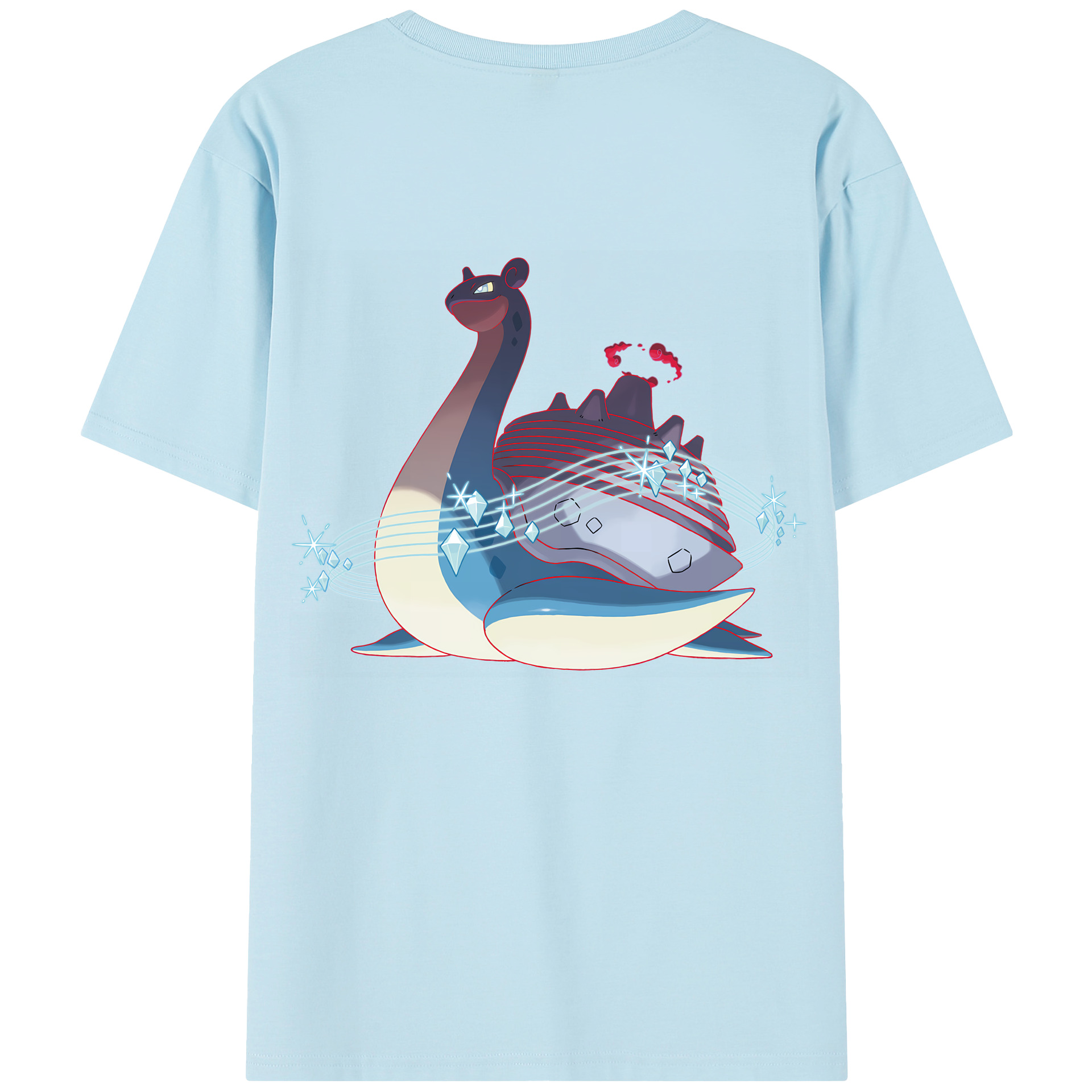 （画像用） ポケットモンスター Pokémon 綿100％半袖Tシャツ（背面プリント）